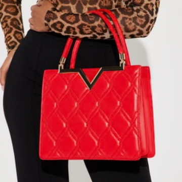 Red handbag 