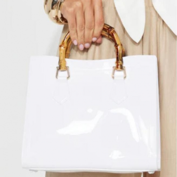 White handbag