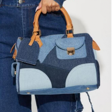 Denim handbag