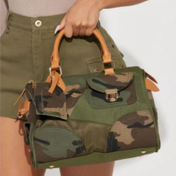 Army green handbag 