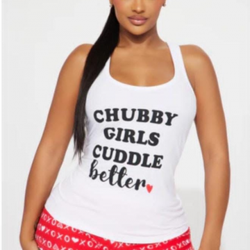 Chubby girl sleeping set 