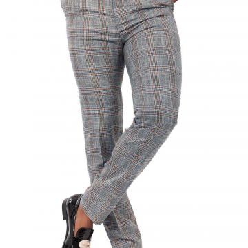 Mocha Plaid Pants 